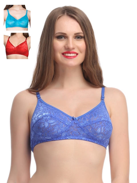 

Clovia Pack Of 2 Bra, Red