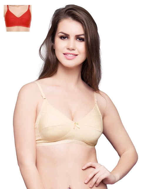 

Clovia Pack Of 2 Bra, Red