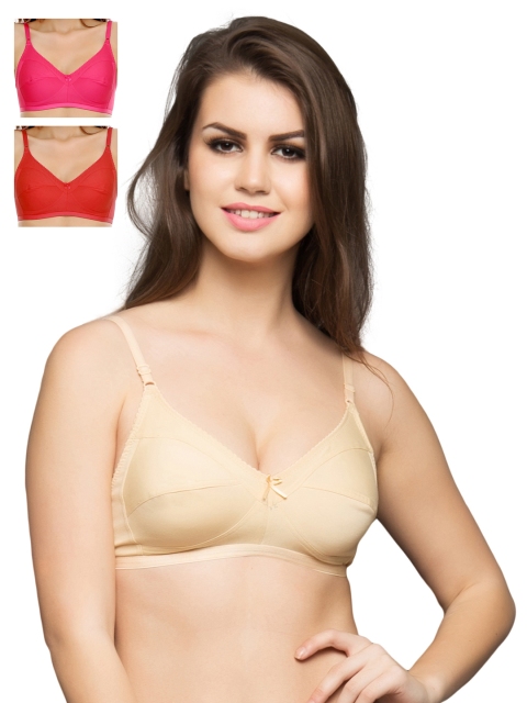 

Clovia Pack Of 2 Bra, Red