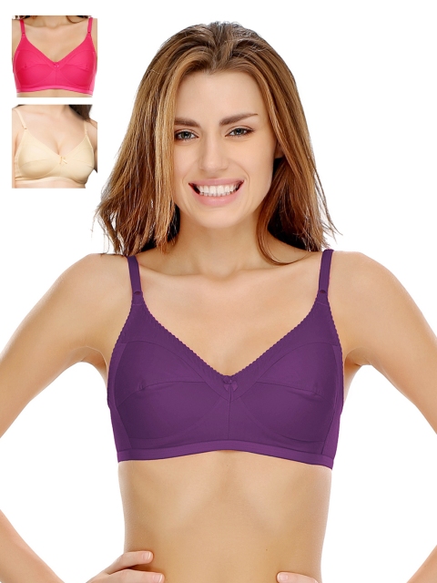 

Clovia Pack Of 2 Bra, Purple