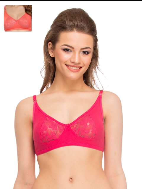 

Clovia Pack Of 2 Bra, Red