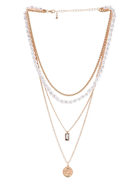

Kazo Gold-Toned Brass Layered Necklace