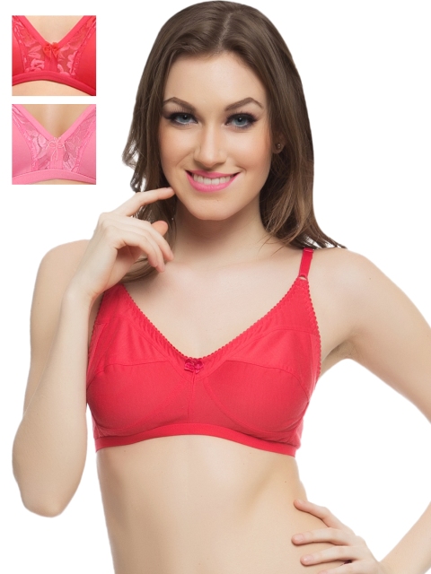 

Clovia Pack Of 2 Bra, Pink