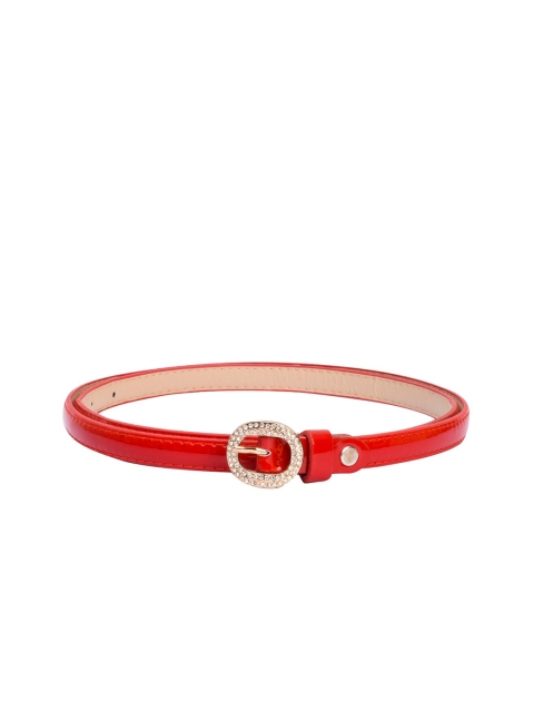 

BuckleUp Women Red Solid Belt