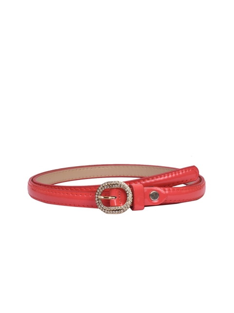 

BuckleUp Women Red Solid Belt