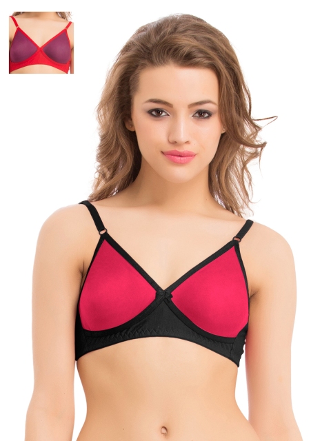 

Clovia Pack Of 2 Bra, Red