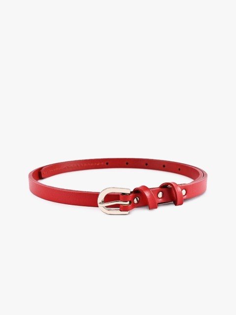 

BuckleUp Women Red Solid Belt
