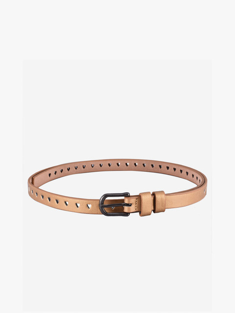 

BuckleUp Women Gold-Toned Solid Belt