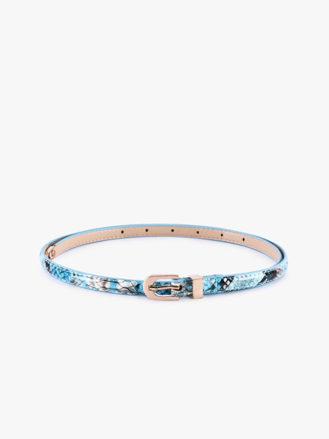 

BuckleUp Women Blue & Black Printed Belt