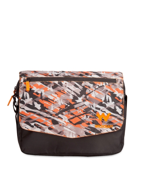 

Wildcraft Men Black Printed Messenger Bag