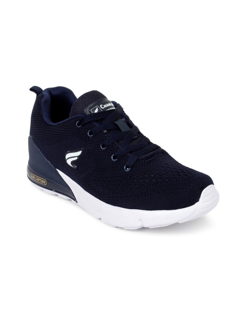 

Champs Men Navy Blue Textile Running Shoes