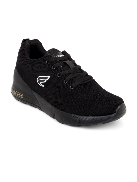 

Champs Men Black Textile Mid-Top NORTH-ON Running Shoes