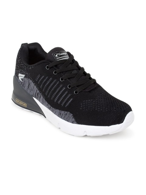 

Champs Men Black Synthetic Running Shoes