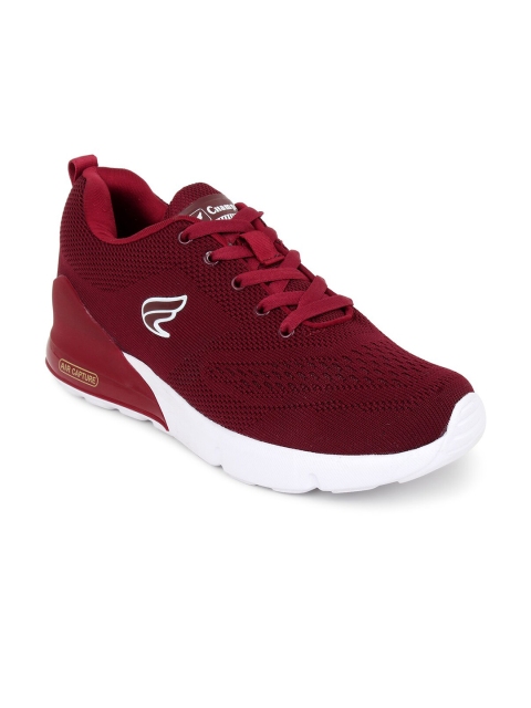 

Champs Men Maroon Textile Running Shoes