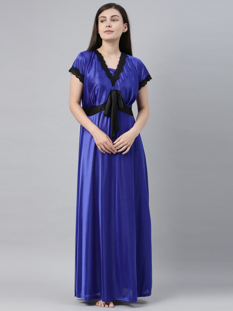 

Bailey sells Blue Solid Japanese Satin Night Dress