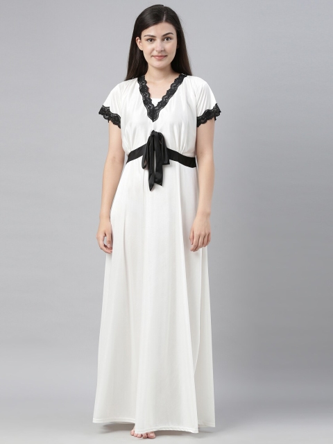 

Bailey sells White & Black Solid Nightdress
