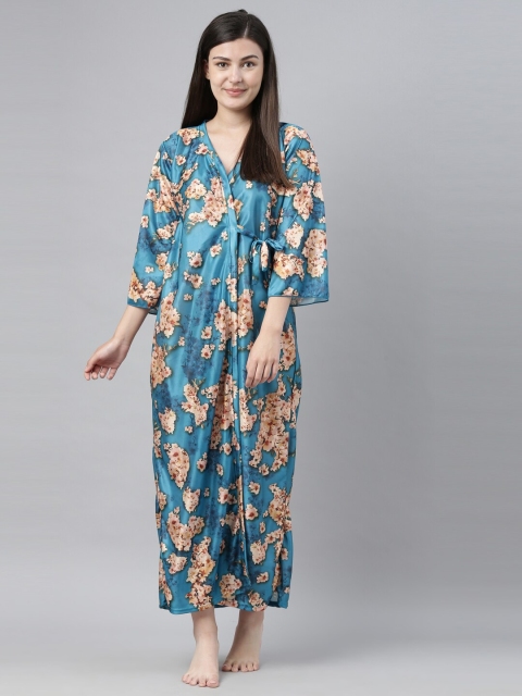 

Bailey sells Turquoise Blue & Beige Printed Nightdress