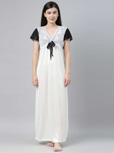 

Bailey sells White & Black Solid Nightdress