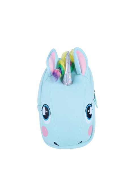 

Archies Unisex Kids Blue & Pink Graphic Embellished Backpacks with Hip Strap