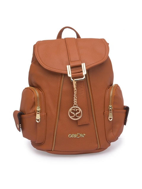 

Sole To Soul Women Tan Brown Backpacks with USB Charging Port