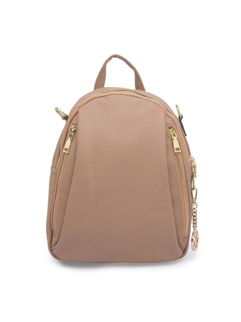 

Sole To Soul Women Beige & Gold-Toned Backpacks