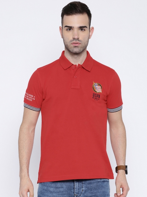 

U.S. Polo Assn. Red Polo Pure Cotton T-shirt