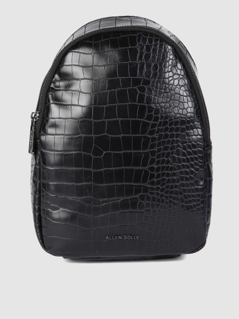 

Allen Solly Women Black Textured Backpack