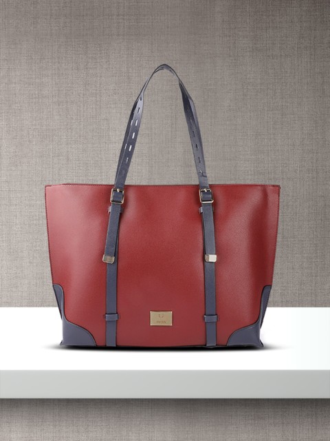 

Allen Solly Maroon & Navy Structured Laptop Shoulder Bag