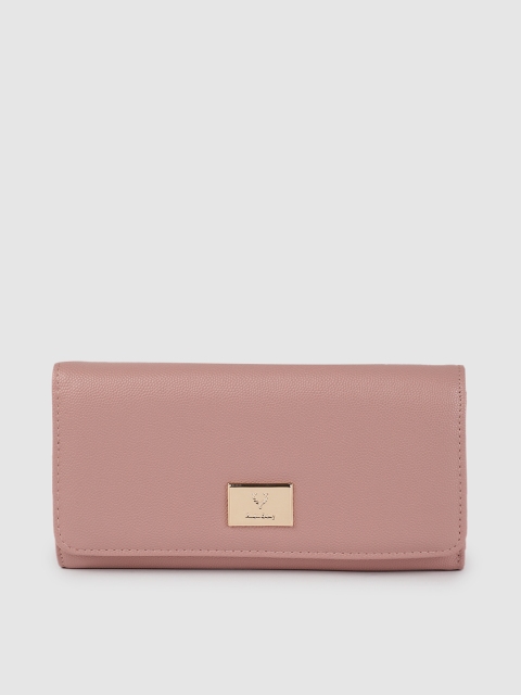 

Allen Solly Women Nude-Coloured Solid Three Fold Wallet
