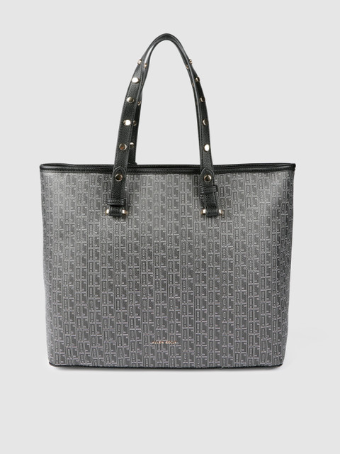 

Allen Solly Black Typography Printed Oversized Structured Shoulder Bag