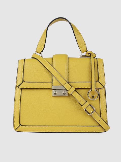 

Allen Solly Mustard Yellow Swagger Satchel