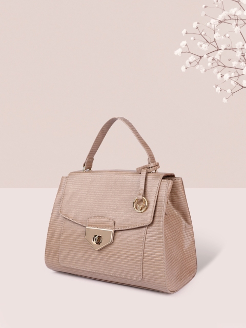 

Allen Solly Tan Textured PU Structured Satchel