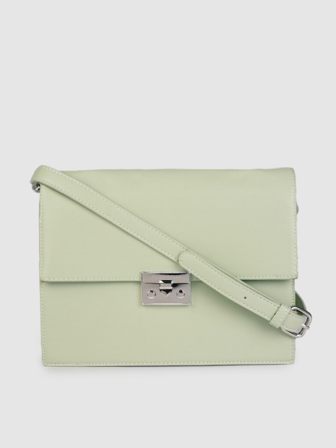 

Allen Solly Green Structured Sling Bag