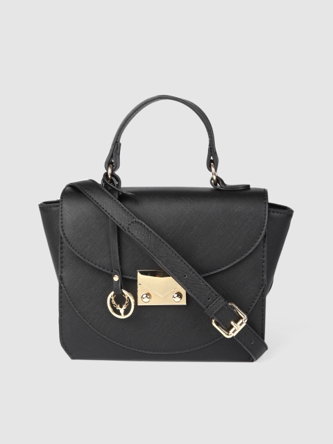 

Allen Solly Black PU Solid Satchel