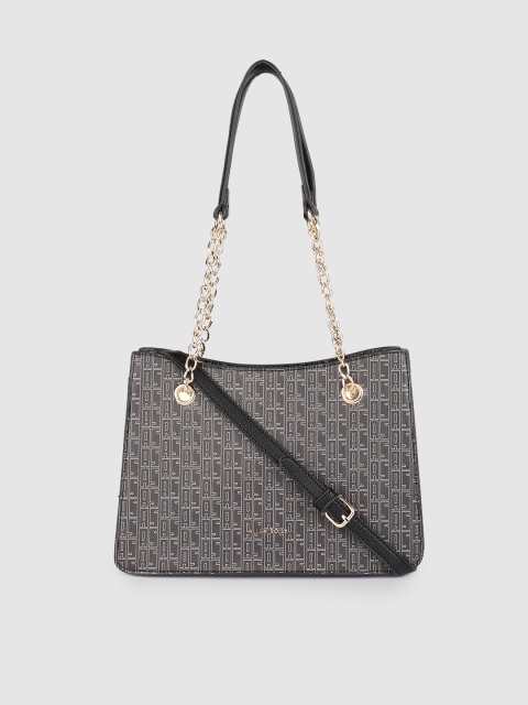 

Allen Solly Charcoal Black Printed Structured Shoulder Bag
