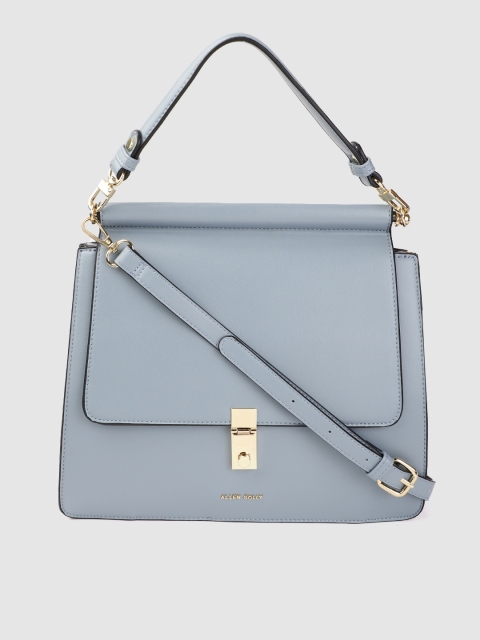 

Allen Solly Women Blue Solid Structured Handheld Bag