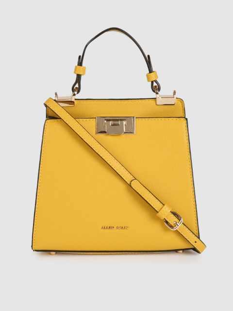 

Allen Solly Yellow Solid Handheld Bag