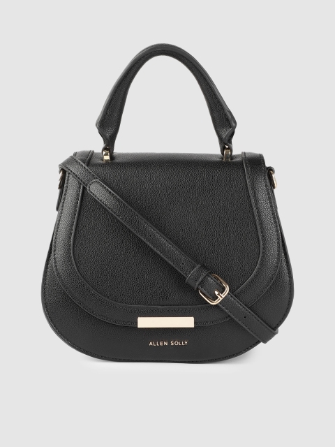 

Allen Solly Black PU Structured Satchel