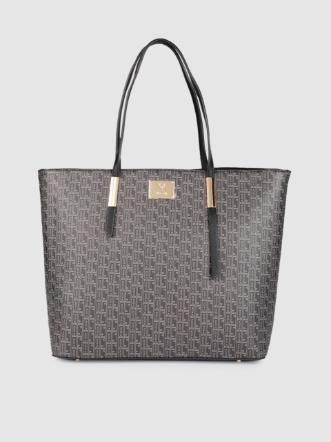 

Allen Solly Charcoal Black Printed Structured Laptop cum Shoulder Bag