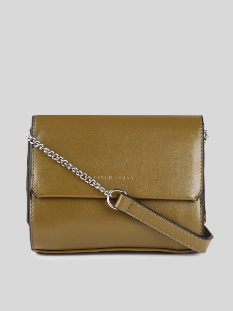 

Allen Solly Mustard Brown Solid Sling Bag
