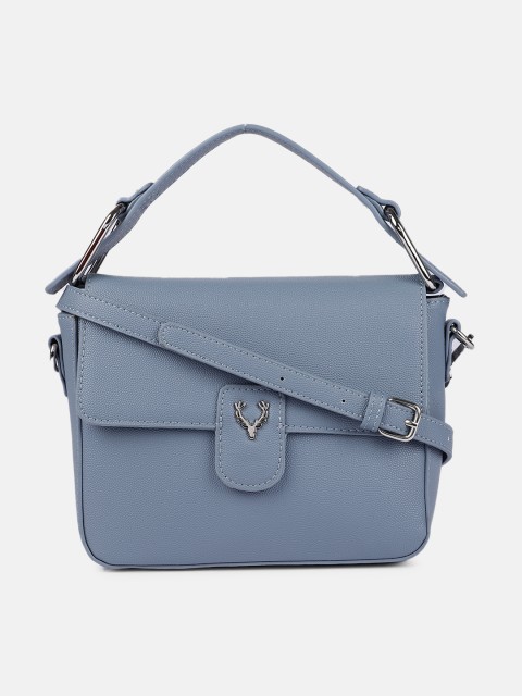

Allen Solly Blue Solid Structured Satchel