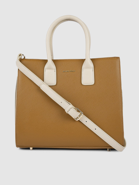 

Allen Solly Tan Brown Structured Shoulder Bag