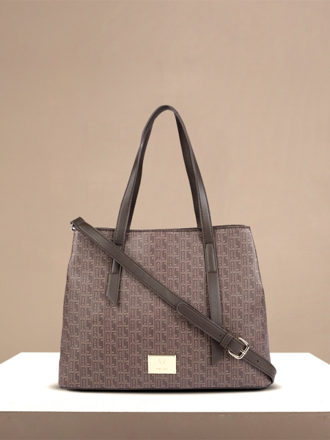 

Allen Solly Brown Typography Printed Structured Shoulder Bag