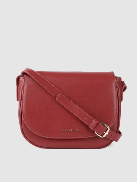 

Allen Solly Burgundy Structured Sling Bag