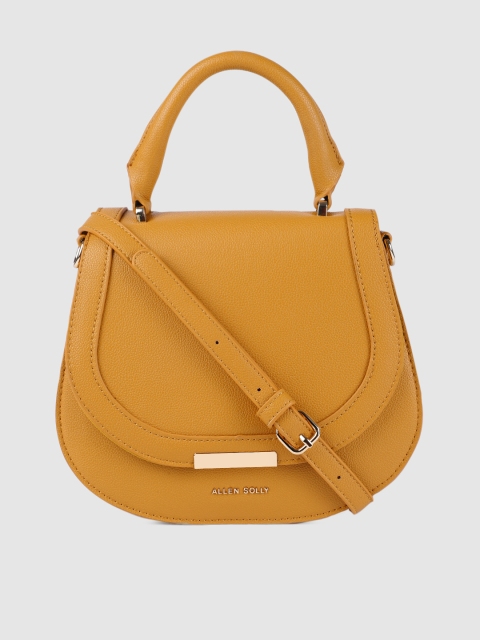 

Allen Solly Mustard Half Moon Satchel Bag