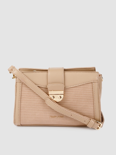 

Allen Solly Beige Textured Sling Bag