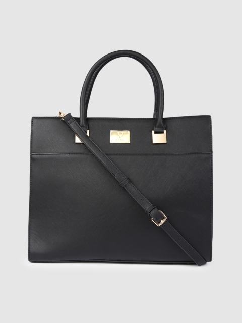

Allen Solly Black Solid Handheld Bag