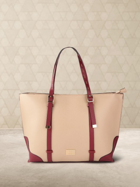 

Allen Solly Beige Solid 12 Inch Laptop Oversized Shopper Tote Bag