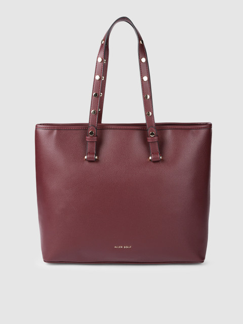 

Allen Solly Maroon Structured Shoulder Bag