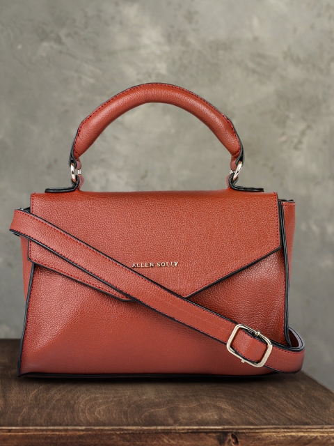 

Allen Solly Brown Solid Satchel